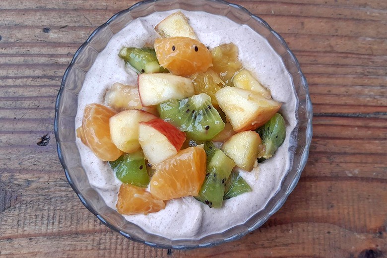 Schokocreme mit Früchten