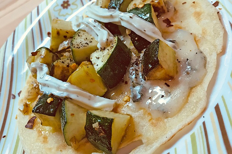 Gorgonzola-Zucchini-Omelette