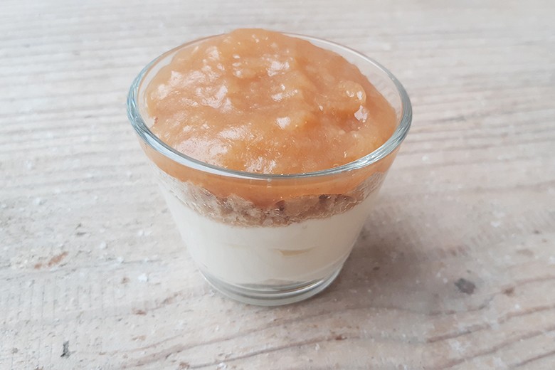 Mascarpone-Apfelmus Dessert