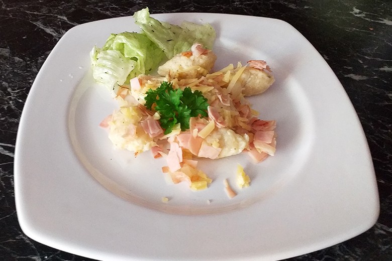 Käse-Schinken-Nocken