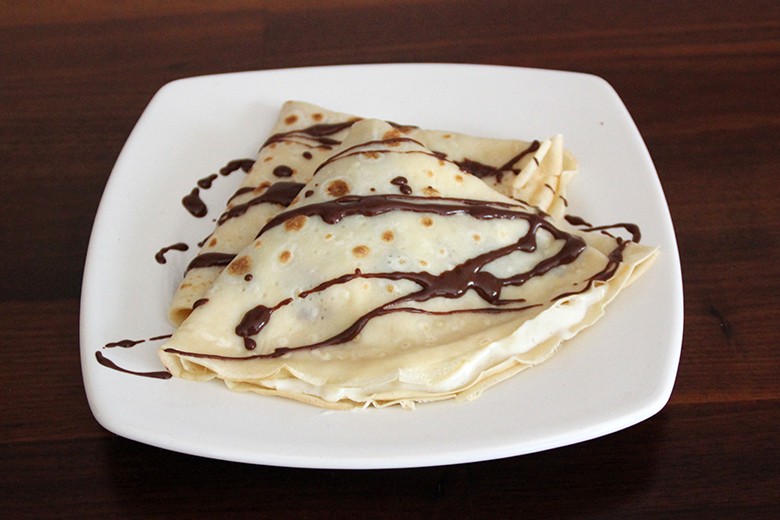 Palatschinken mit Bananencreme
