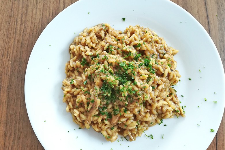 Schopftintling-Risotto