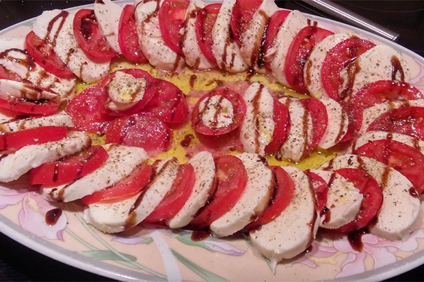 Tomaten mit Mozzarella