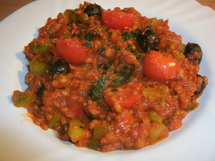 Dinkel-Tomaten-Risotto