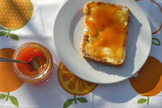 Pfirsichmarmelade mit K&uuml;rbis