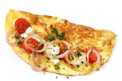 Tomaten-Mozzarella-Omelett