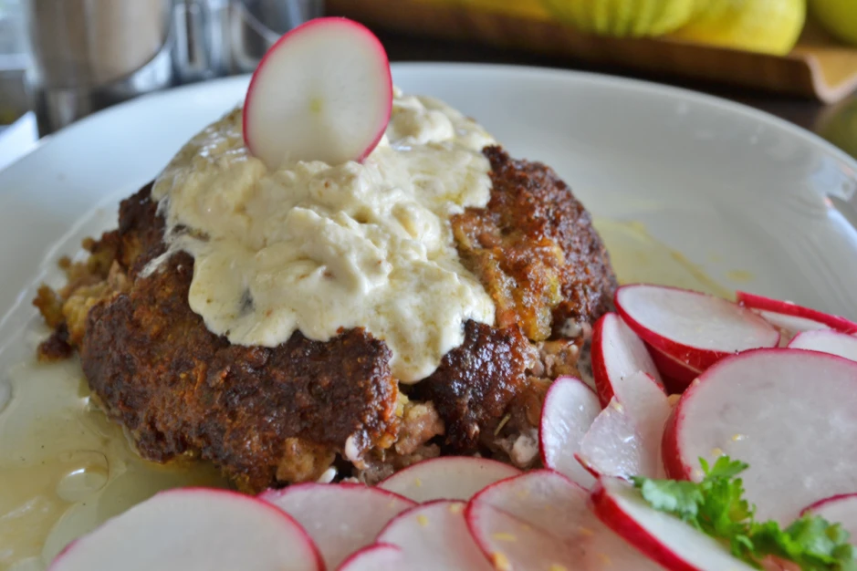 Faschierter Braten mit Radieschen