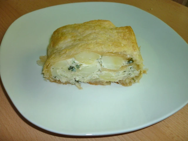 Erd&auml;pfel-B&auml;rlauch-Strudel