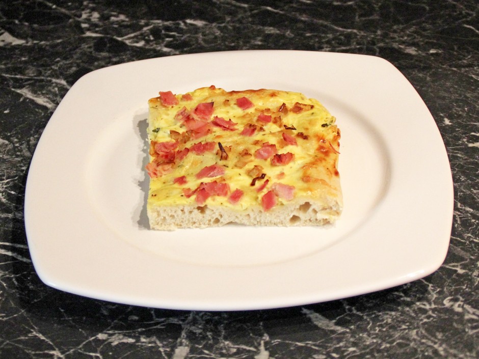 Flammkuchen mit Germteig