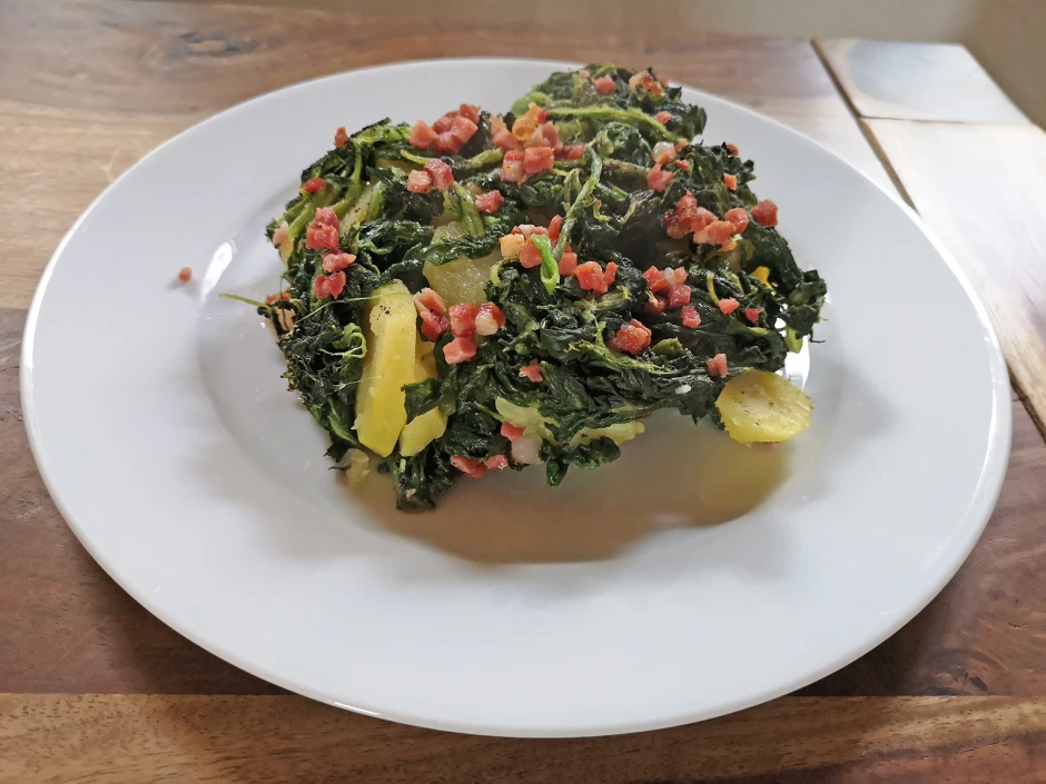 Kartoffel-Spinat-Gratin