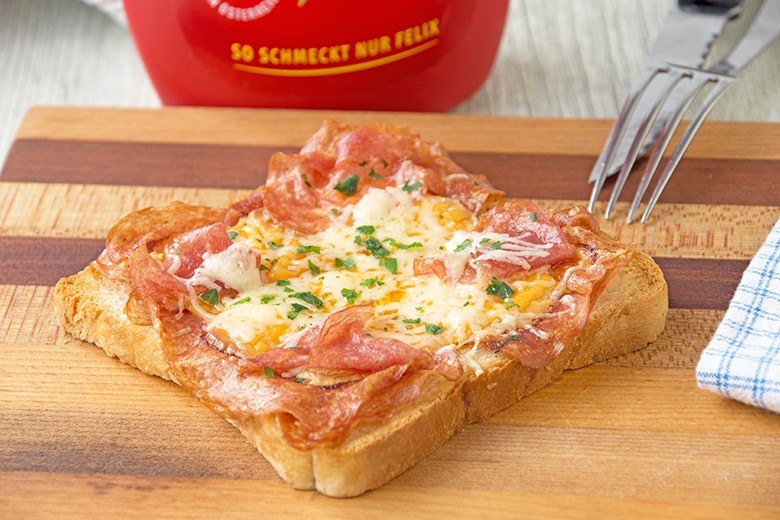 Schneller-pikanter Toast