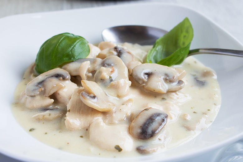 Champignon-Rahm-Geschnetzeltes