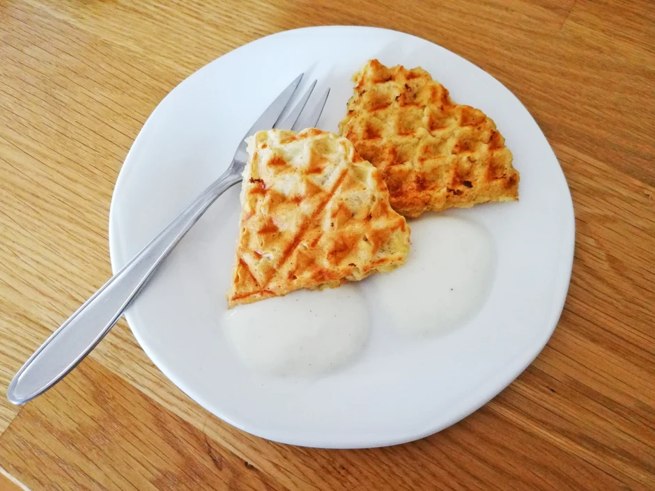 Vanille-Joghurt-Waffeln