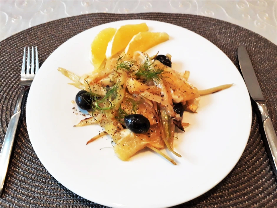 gebratener Fenchel-Orangen-Salat