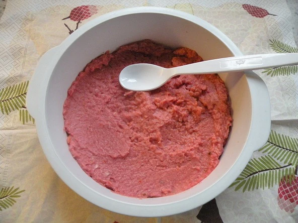 Gem&uuml;sebrei mit Putenfleisch