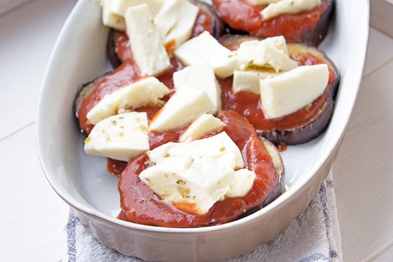 Auberginen-Tomaten-Gemüse