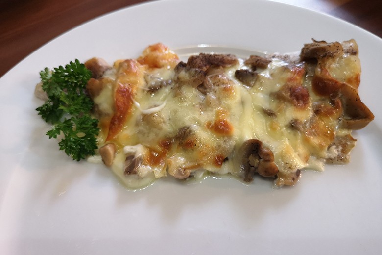 Seelachs mit Käse überbacken