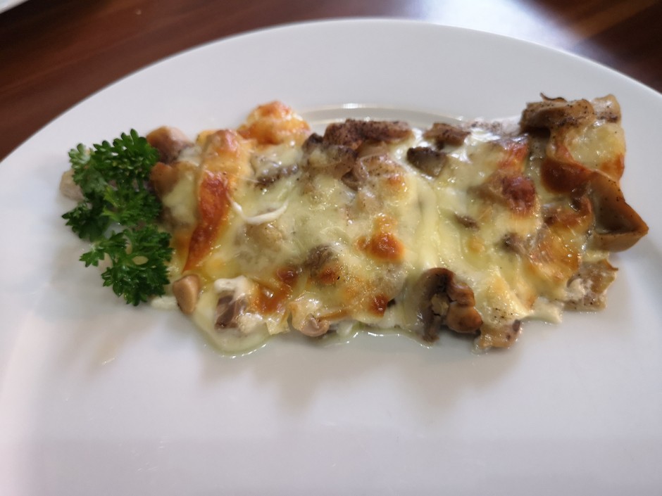 Seelachs mit Käse überbacken