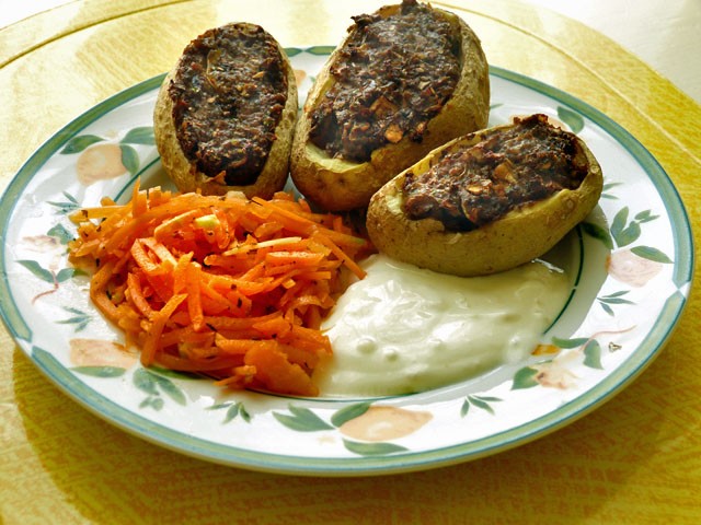 Kartoffeln mit Steinpilzfüllung
