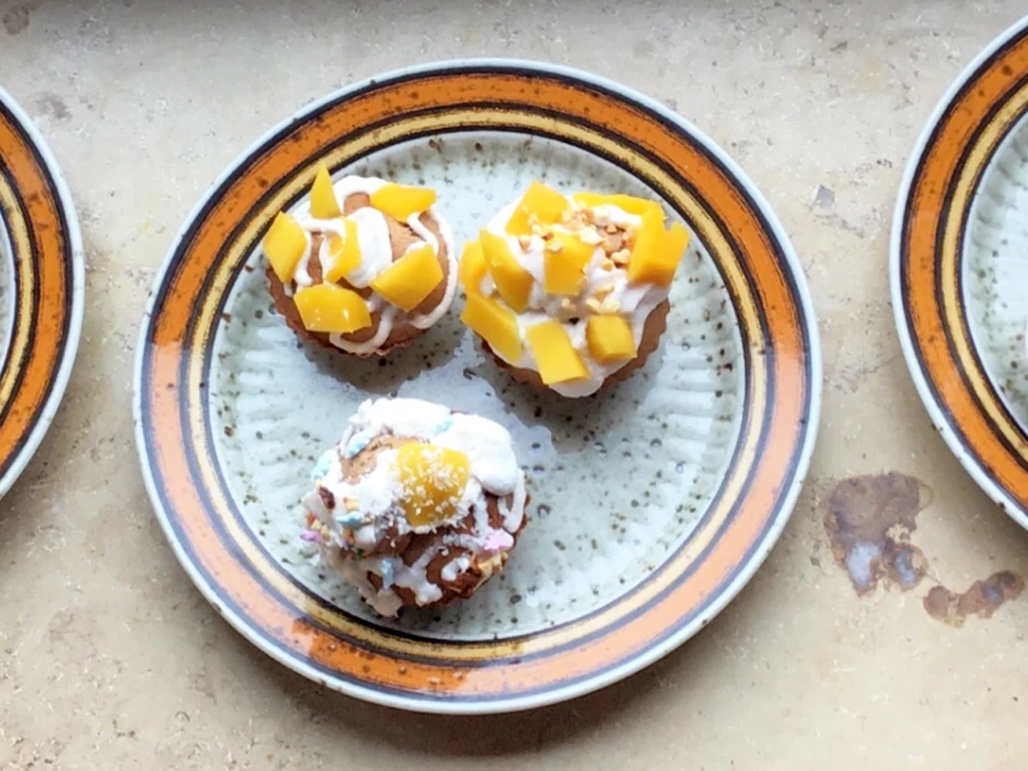 Dinkel-Muffins mit Oberscreme