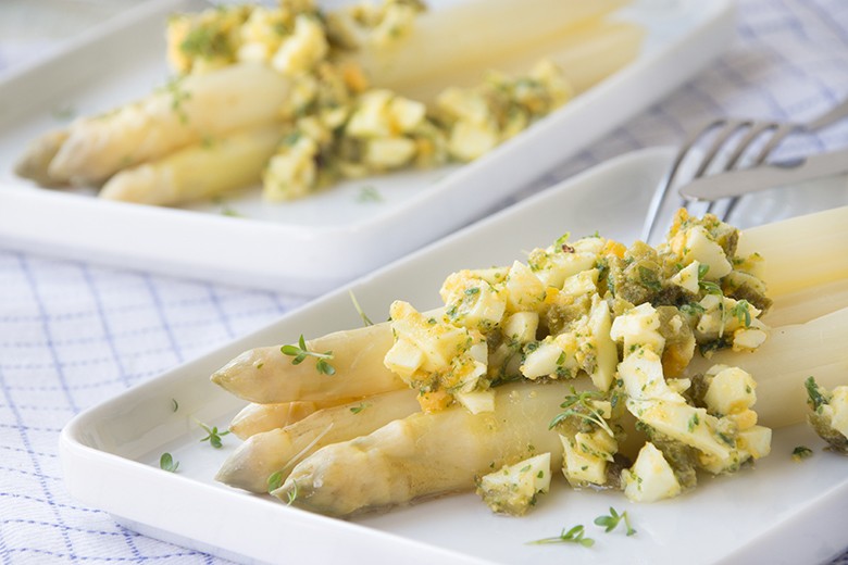 Spargel mit Vinaigrette