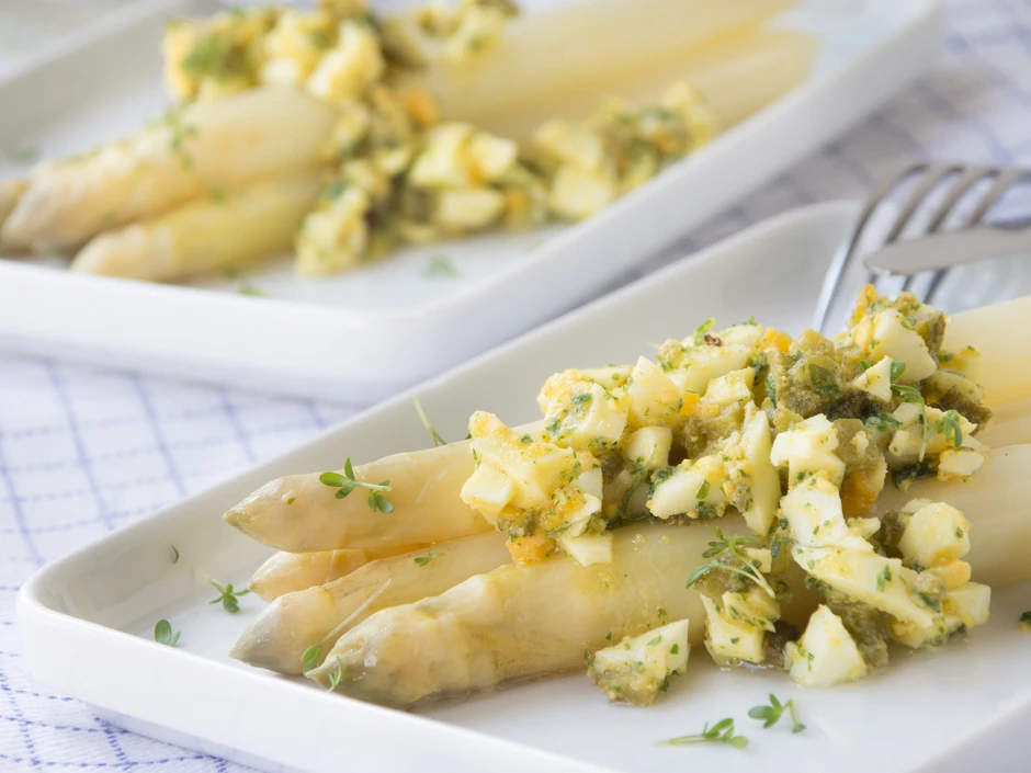 Spargel mit Vinaigrette