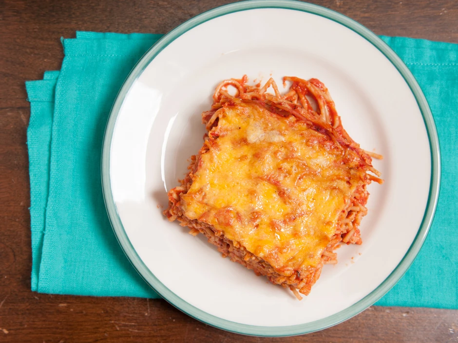 Einfacher Spaghettiauflauf