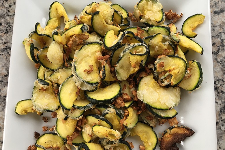 Zucchini aus der Heißluftfritteuse