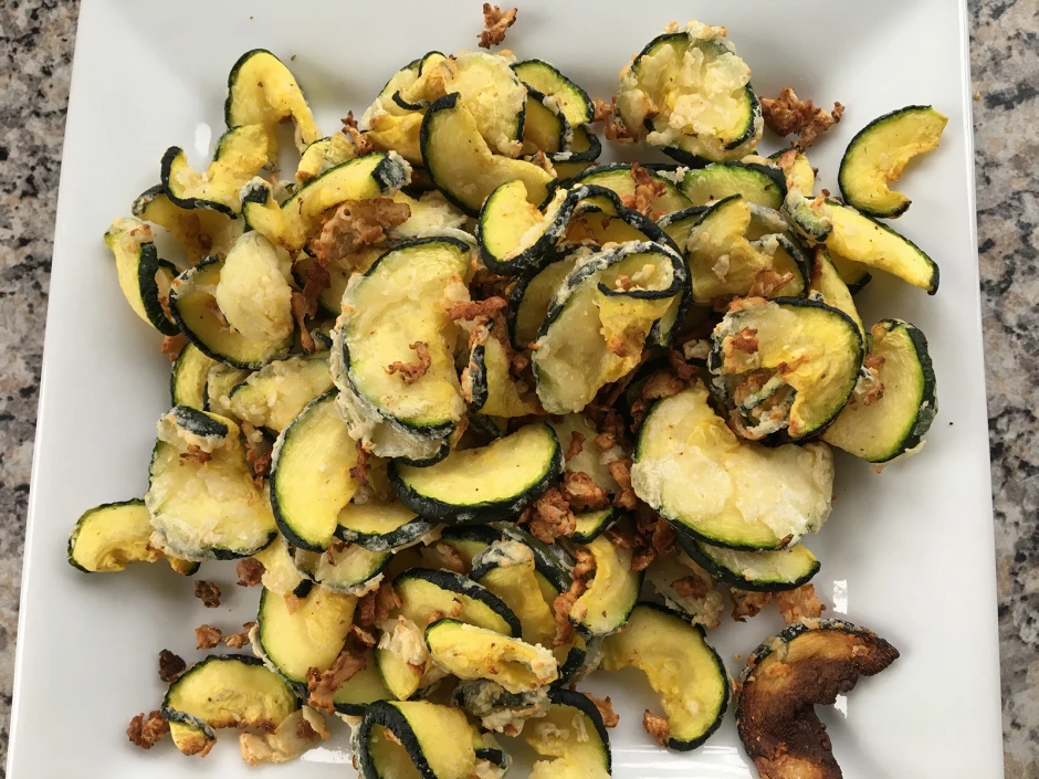 Zucchini aus der Heißluftfritteuse