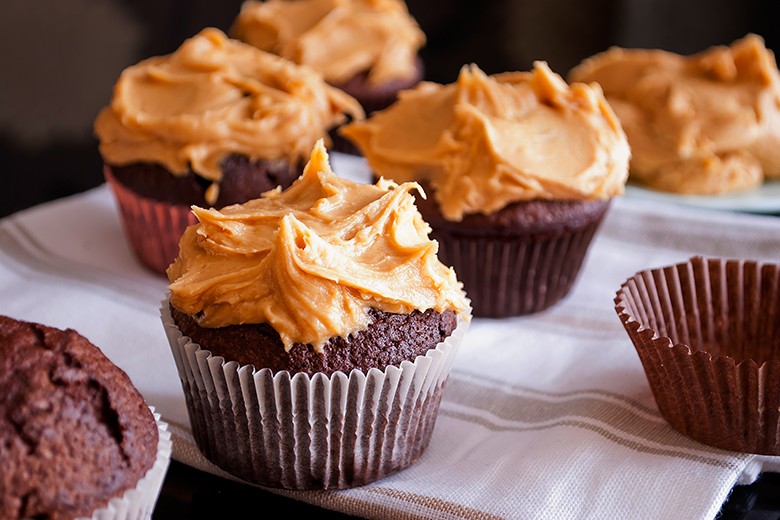 Erdnussbutter-Schoko-Muffins