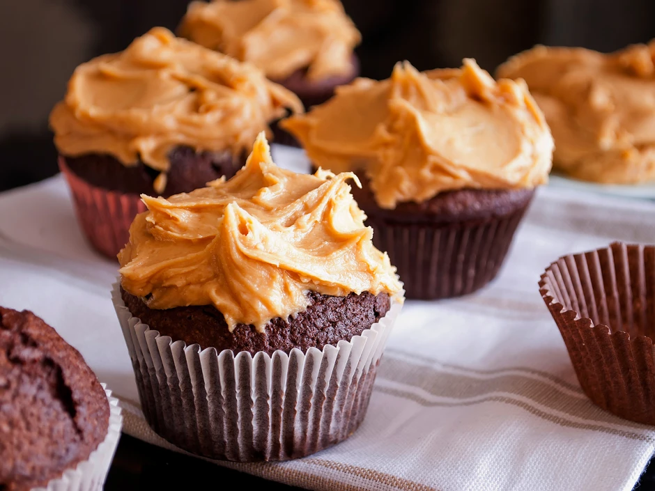 Erdnussbutter-Schoko-Muffins