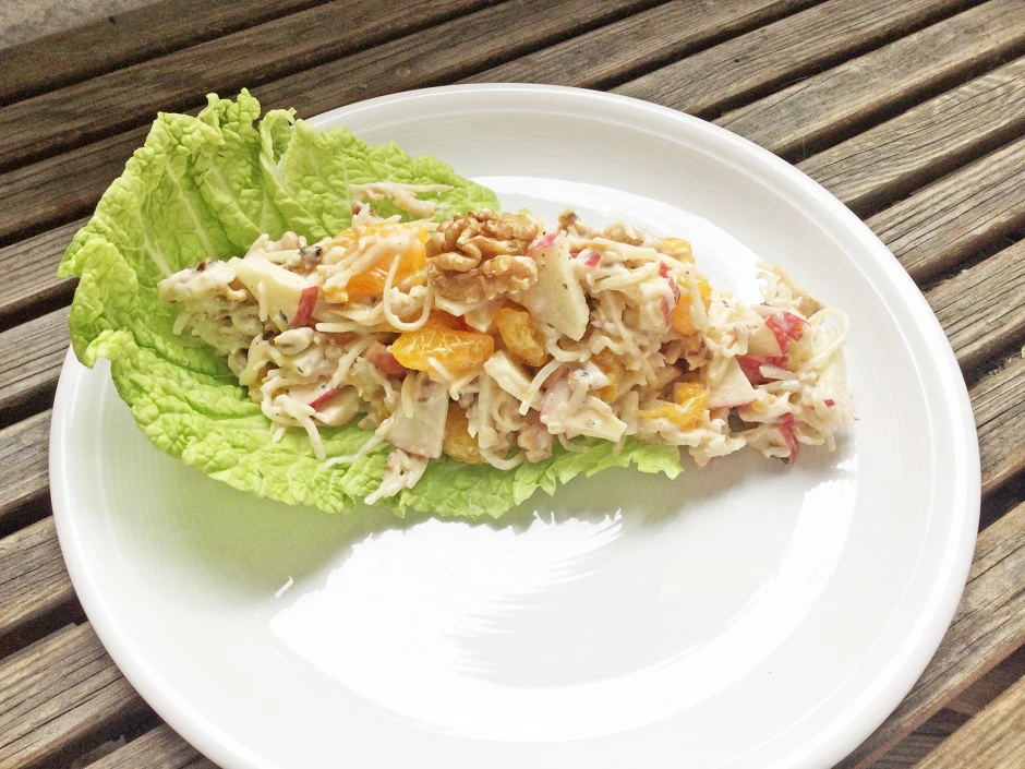 Waldorfsalat mit Mandarinen