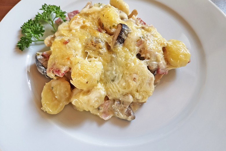 Gnocchi-Pilz Auflauf