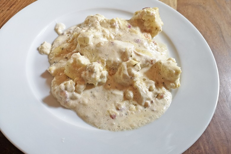 Putenpfanne mit Karfiol