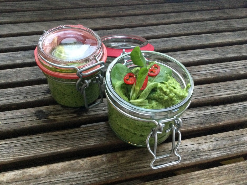 Vogerlsalat-Pesto