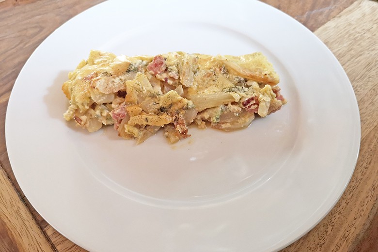 Fenchel-Speck-Gratin