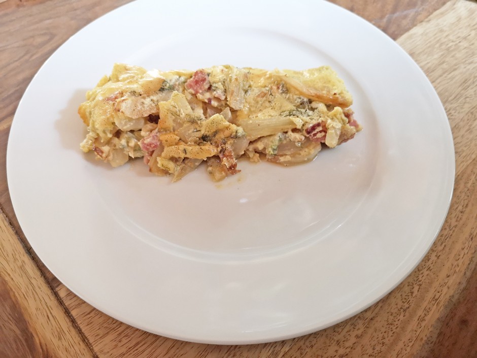Fenchel-Speck-Gratin