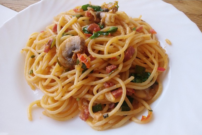 Mediterrane Spaghetti