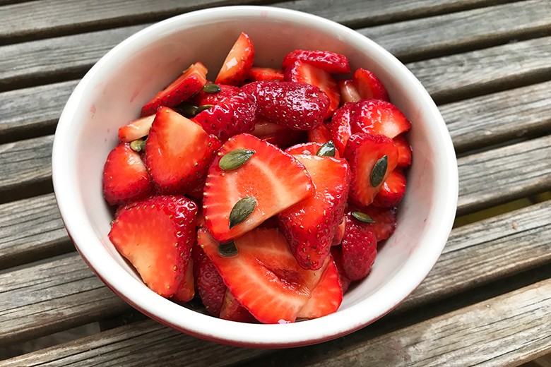 Marinierte Erdbeeren