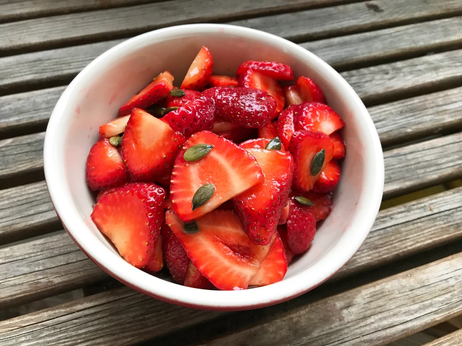 Marinierte Erdbeeren