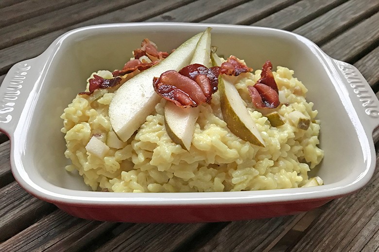 Risotto mit Birne und Gorgonzola
