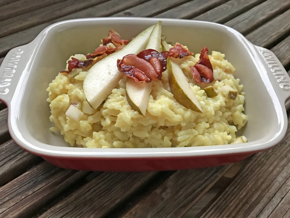Risotto mit Birne und Gorgonzola