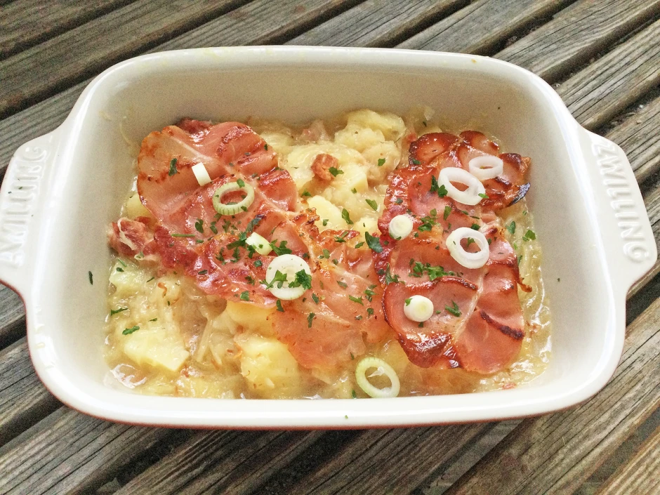 Sauerkraut-Eintopf mit Selchfleisch