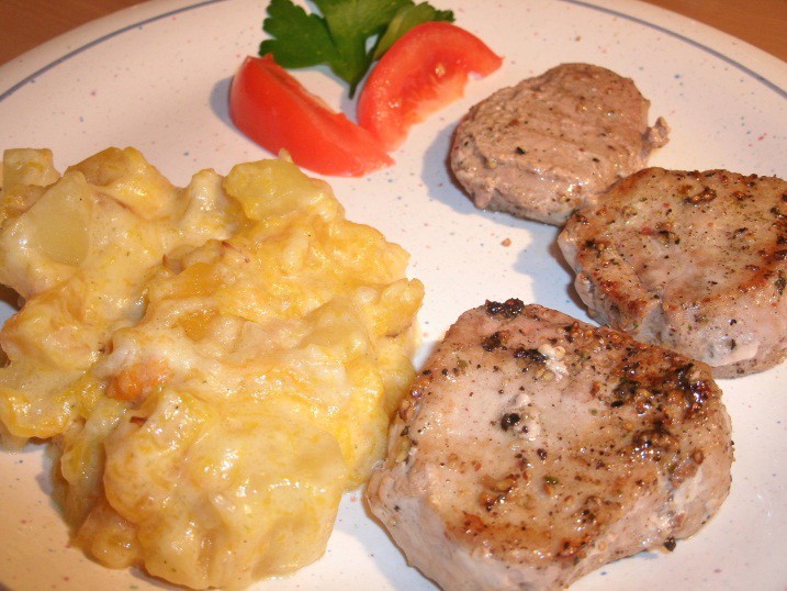 Schweinsfilet mit Kürbisgemüse