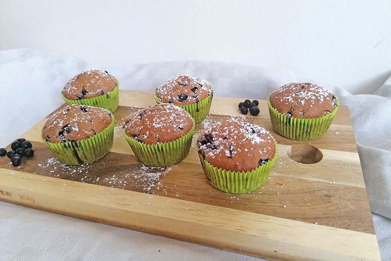 Heidelbeer-Kokos Muffins