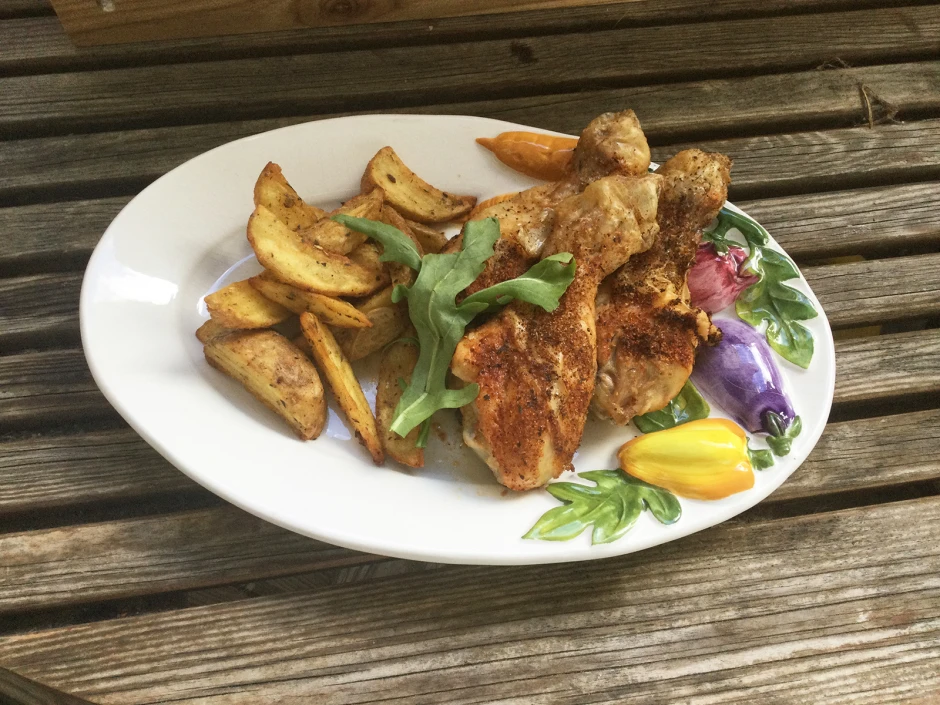 H&uuml;hnerkeulen in &bdquo;Red Chicken Rub&ldquo;