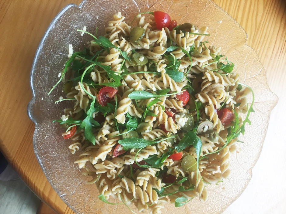 Vollwert-Nudelsalat a la Uli vegetarisch