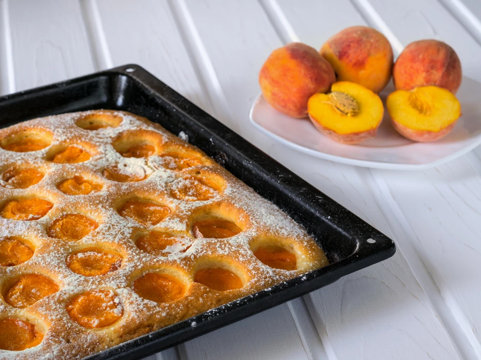 Pfirsich Blechkuchen